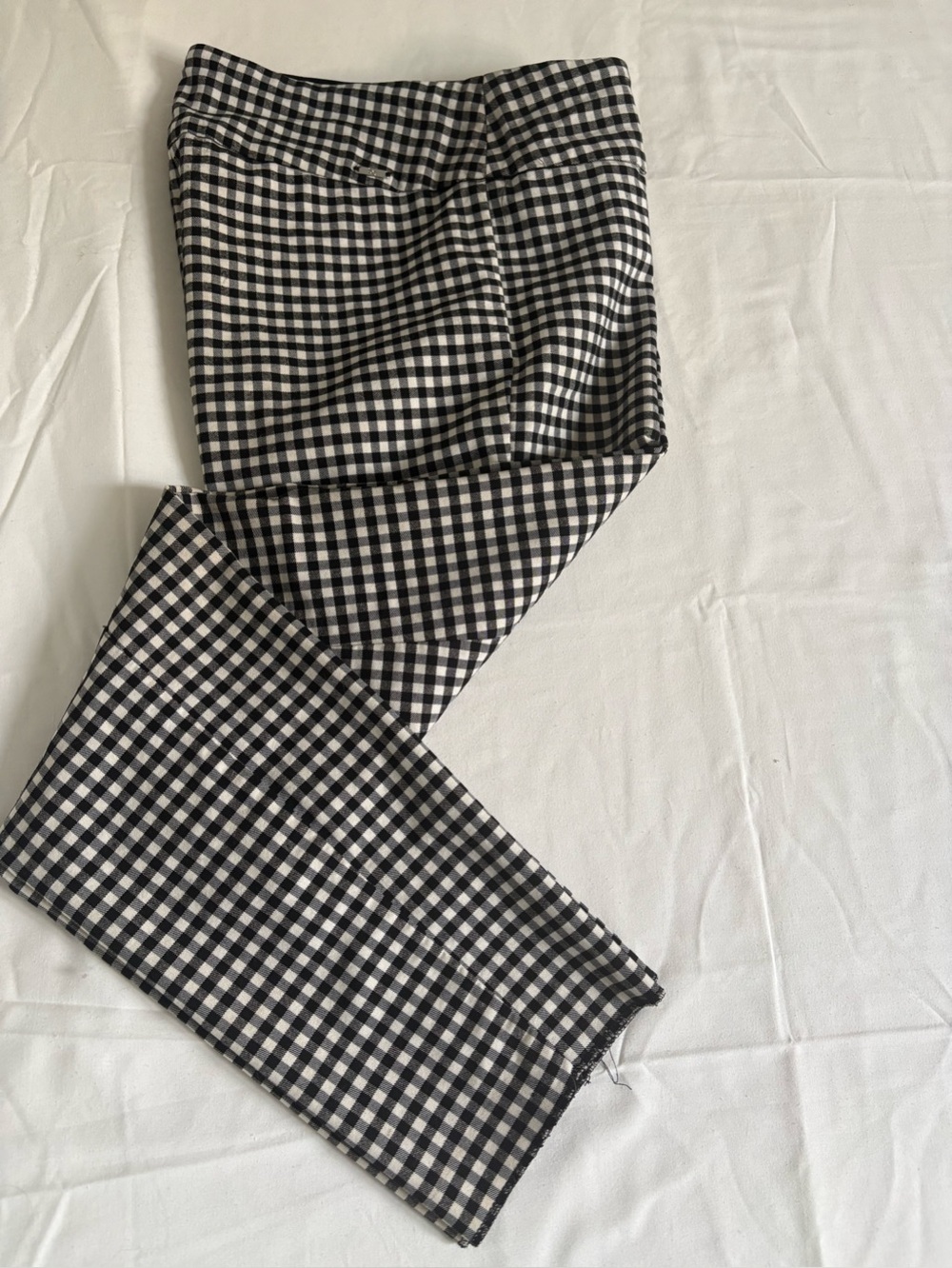 Black and White Gingham women’s Pants Size L